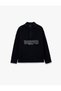 Comfortable Fit Long Sleeve Cotton Canvas Printed Polo Collar Shirt - 3