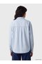 Alita City Xside Blue Denim Straight Oversize Women's Jean Shirt with a Difference - 5