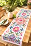 Abstract Ethnic Drawings Patterned Runner / Tablecloth / Placemat
