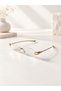 Nice Gold Square Metal Transparent Women Men Unisex Blue Block Blue Light Protection Screen Glasses Eyewear - 3