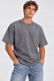 Men's Oversize T-Shirt T-Shirt Casual Fit White Smoked Gray Khaki Red Black Stone