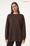 Soft Textured - Women's Sweatshirt - Double Face Fabric - 2