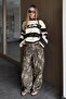 Brown Yellow Printed Sweatshirt - 1128 - 5