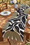 Crown Leaves Patterned Runner / Tablecloth / Placemat - 3