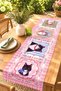 Framed Cats Patterned Runner / Tablecloth / Placemat