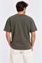 Men's Oversize T-Shirt T-Shirt Casual Fit White Smoked Gray Khaki Red Black Stone - 3