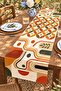 Runner/Tablecloth/American Service with Different Abstract Rainbow Patterns - 3