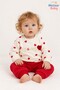 Baby Girl Set Lovely Heart Patterned Long Sleeve Bottom Top Seasonal 2 Piece Set - 5