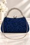 Lace Bag, Navy Blue Evening Dress Bag, Stylish and High-Quality Evening Dress Bag - 4