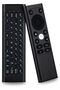 Mini Keyboard 2.4G&Bluetooth Wireless PC Remote Keyboard with Air Mouse and IR, Rechargeab