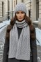 Women's Winter Wool Knitwear Scarf and Beanie Set - 2