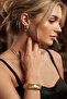 Gold Color Mica Bracelet and Earring Set - 4