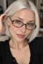 Huban- Blue Light Protective Glasses for Women Optically Compatible 400-450Nm Protective Case and Cleaning Cloth Gift
