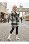 Hooded Plaid Lumberjack Tunic Black - 2