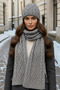 Women's Winter Wool Knitwear Scarf and Beanie Set - 8