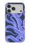 Octopus Patterned Tpu Silicone Suede Phone Case Compatible with iPhone 17 Pro Max/18 Pro Max