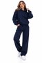 Unprinted Top and Bottom Tracksuit Set Oversize Hooded