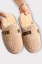Women's Belted Buckle Soft Silent Sole House Slippers Vi̇zon - 3