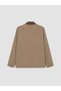 Esvab • Modern & Distinctive Standard Fit Contrast Roba Collar Men's Coat - 8