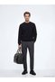 Esvab • Modern & Distinctive Zero Roba Collar Embroidered Men's Sweatshirt - 2