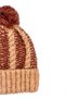 Unisex Women's Men's Soft Knit Beanie with Pompom - Double Color Boucle Knit Winter Warm Hat - 3
