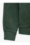 Washed Cotton Crew Neck Long Sleeve Printed Sweatshirt - 3