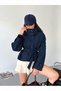 Women's Belted Pocketed Mock Neck Trench Coat