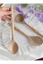 3-Piece Silicone Spoon, Ladle, Colander Set, Heat Resistant, Fireproof, Non-Stick Set - 2