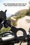 3-piece phone holder - handlebar type motorcycle and bicycle clamp black handlebar phone holder - 3