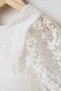 Baby Girl Lace Tutu Dress and Bandana Set Romper - White Mevlüt and Birthday Dress - 4