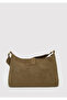 Staple Detailed Faux Suede Shoulder Bag 1913969-32434 - 3