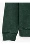 Long Sleeve Washable Embroidered Crew Neck Oversize Printed Sweatshirt - 3