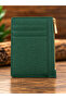 100% Genuine Leather Green, Gold Zipper, Multiple Compartments, Slim and Minimalist Design, Stylish and Elegant Model