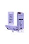 Apple iPhone 7 Plus Compatible Case Zuma Silicone with Business Card Holder and Ring - Lilac - 7