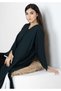Nida Fabric Color Block Abaya with Stylish Side Frills - 5