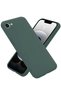 Apple iPhone 16E Compatible Case with Velvet Silicone Inside - Dark Green - 5
