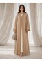 Minimalist Scalloped Trim & Open Front with Headscarf