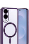 Samsung Galaxy S25 Compatible Edge Kross Magneticsafe Cover - Purple - 8