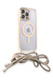 Apple iPhone 13 Pro Compatible Case Divo Laser Strap Magsafe Cover - Gold - 2