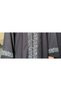 Jet Black Silver Lace Filigree With Headscarf - 5