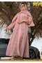 Blush Star Lace Abaya with Matching Hijab - 3