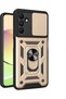Samsung Galaxy M15 Compatible Case with Pars Lens Ring Silicone - Gold