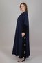 Multiple Color Nida Abaya Embroidery On Sides - 2