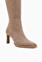 Petra Mink Suede Women's Boots with Removable Heel Detail - 3