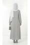 Elegant Green Pleated Abaya with Matching Headscarf - 4