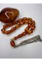 Fire Amber Mascot Efe Tesbih Made from Rod Material in Sizes 11.2/15.8 mm - 2