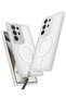 Samsung Galaxy S23 Ultra Compatible Case Enka Magsafe Silicone Case - Transparent - 8