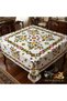 Authentic Çengelköy Patterned 100% Cotton Square Tablecloth & Table Cloth (160X160 cm)