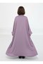 Purple Premium 3-Piece Kids Abaya Set – Lightweight Harir Maqsood Modest Wear for Girls - 3