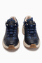 Caisa Navy Blue Textile Detailed Lace-Up Women's Sneakers - 4